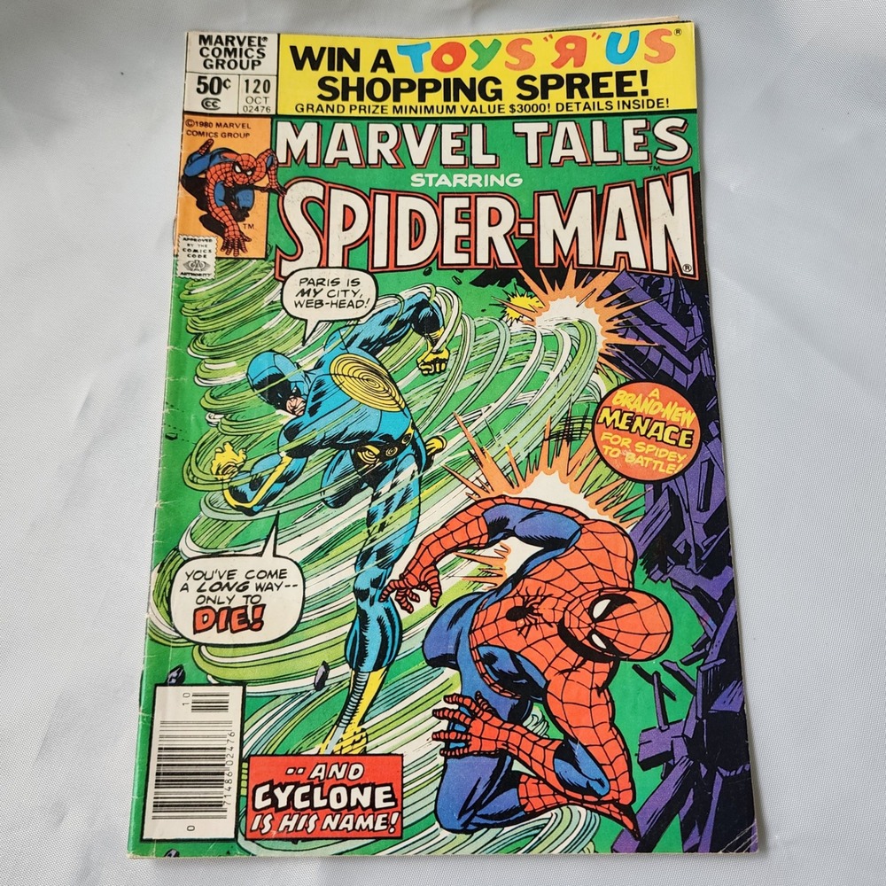 Marvel Tales Starring Spider-Man #120 Comic Book October 1980 Toys R Us Rare OOP